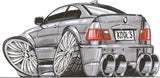 BMW E46 M3 Coupe Koolart T-Shirt for Youth