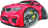 BMW F82 M4 Coupe Red Koolart T-Shirt for Women