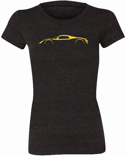 Porsche 918 Spyder Silhouette T-Shirt for Women