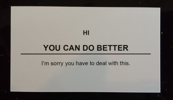 You Can Do Better Business Cards - 10 Pack