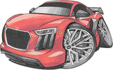 Audi R8 Type 4S 2nd Generation Coupe Red Koolart T-Shirt (Unisex)