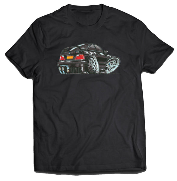 BMW E36 M3 Black Koolart T-Shirt for Men
