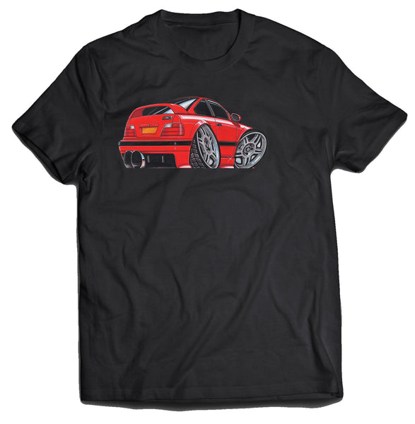 BMW E36 M3 Red Koolart T-Shirt for Men