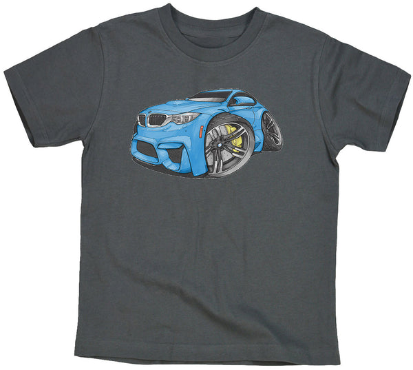 BMW F82 M4 Coupe Blue Koolart T-Shirt for Youth