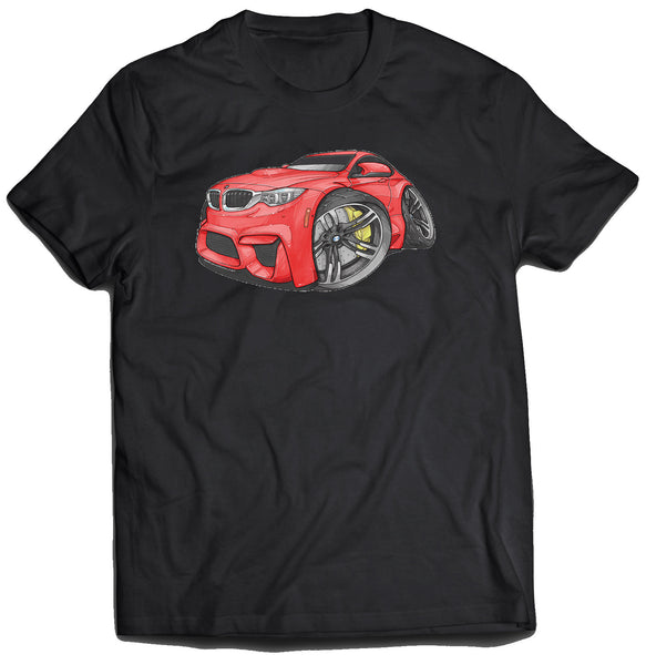 BMW F82 M4 Coupe Red Koolart T-Shirt for Men
