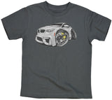 BMW F82 M4 Coupe Silver Grey Koolart T-Shirt for Youth