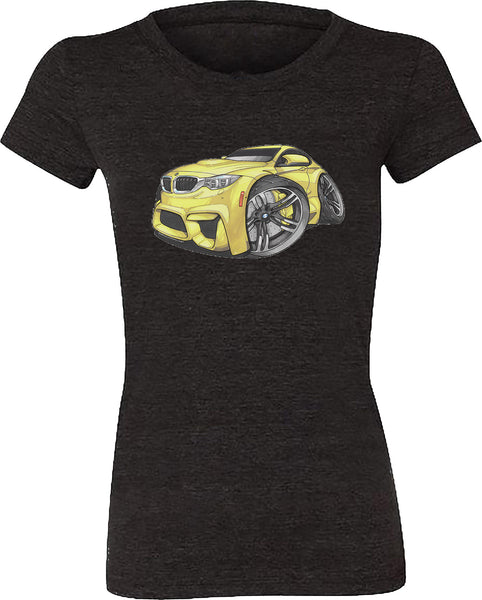 BMW F82 M4 Coupe Yellow Koolart T-Shirt for Women