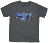 Corvette C7 Z06 Blue with Black Wheels Koolart T-Shirt for Youth