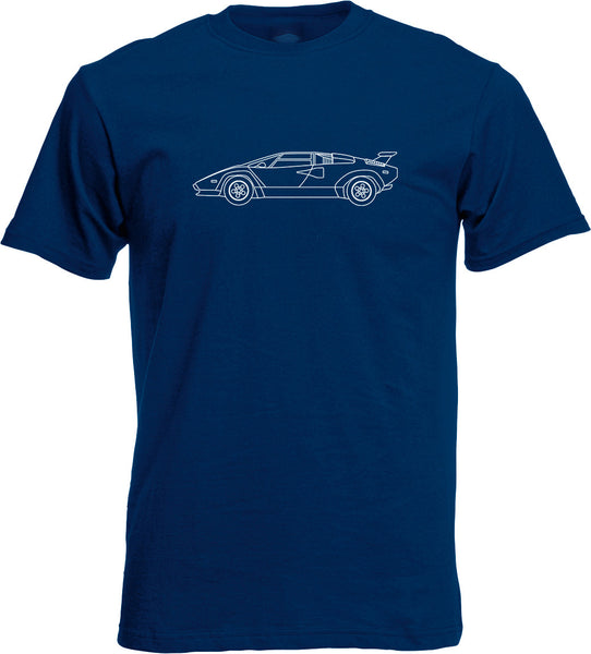 Lamborghini Countach Blueprint T-Shirt for Men