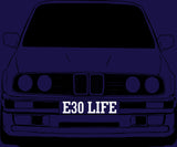 BMW E30 Front Silhouette T-Shirt for Men