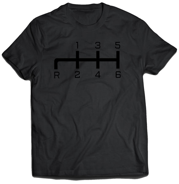 European Shift Pattern Black Gearbox Shirt (Unisex)