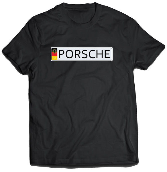 German License Plate Porsche Shirt (Unisex)