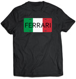 Italian Flag License Plate Ferrari Shirt (Unisex)