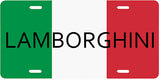 Italian Flag License Plate Lamborghini Shirt (Unisex)