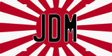 JDM Japanese Rising Sun Scorched License Plate Shirt (Unisex)