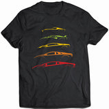 Lamborghini V12 Generations Silhouettes T-Shirt for Men
