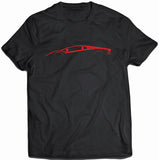 Lamborghini Aventador Red Silhouette T-Shirt for Men