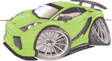 Lamborghini Gallardo Superleggera Green Front Koolart T-Shirt for Men