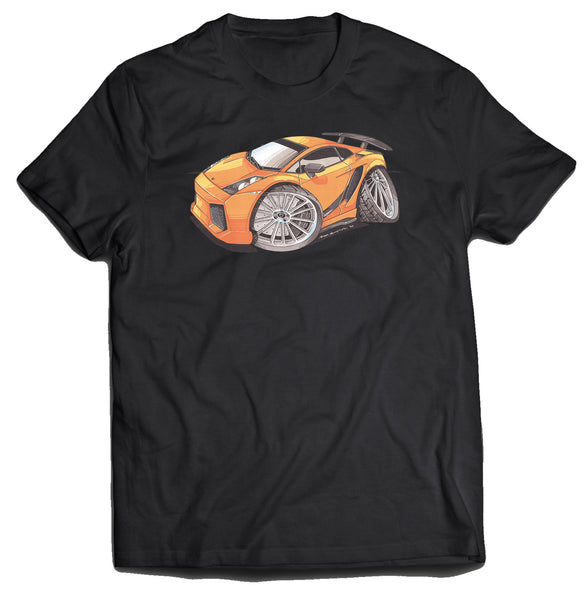Lamborghini Gallardo Superleggera Orange Front Koolart T-Shirt for Men