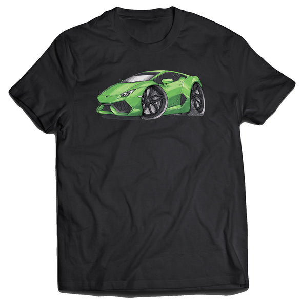 Lamborghini Huracan Green Black Koolart T-Shirt for Men