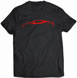 Lamborghini Huracan Red Silhouette T-Shirt for Men