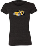 Lamborghini Murcielago Yellow Koolart T-Shirt for Women