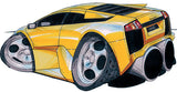 Lamborghini Murcielago Yellow Koolart T-Shirt for Youth