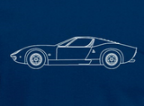 Lamborghini Miura Blueprint T-Shirt for Men