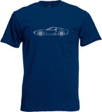 Lamborghini Miura Blueprint T-Shirt for Men