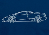 Lamborghini Murcielago Blueprint T-Shirt for Men