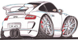 Porsche 997 911 GT3 Koolart T-Shirt for Women