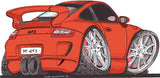 Porsche 997 911 GT3 Red Koolart T-Shirt for Women