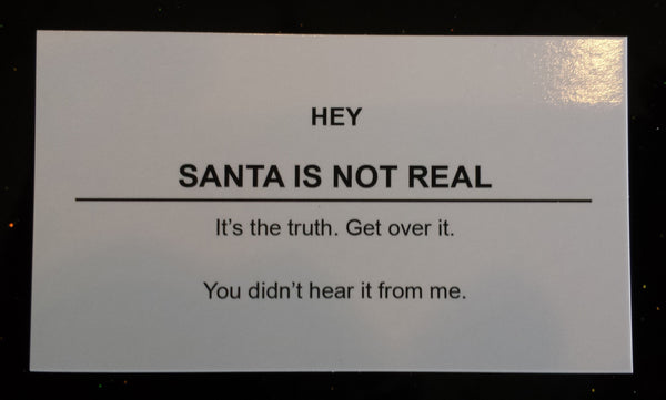 Santa Is Not Real Business Cards - 5 Pack