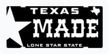 Texas Made License Plate