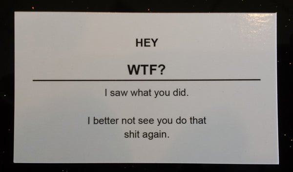 WTF Offensive Business Cards - 10 Pack